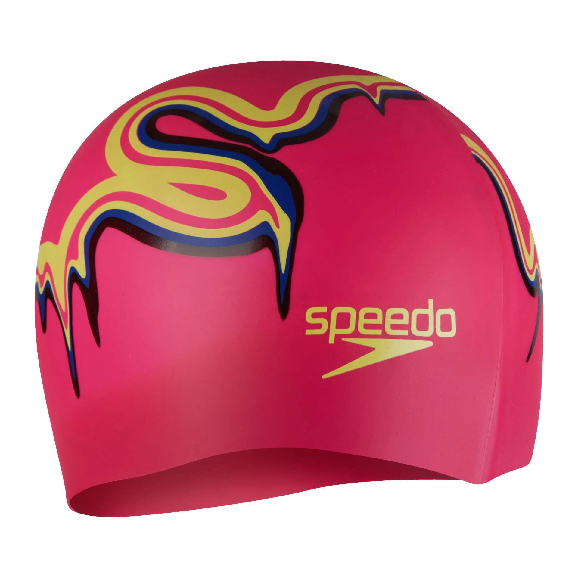 Touca de natação de silicone com impressão de slogan Speedo Junior 4/5