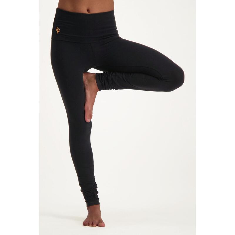 Shaktified - Legging de yoga confortable avec Bordure en revers - Noir