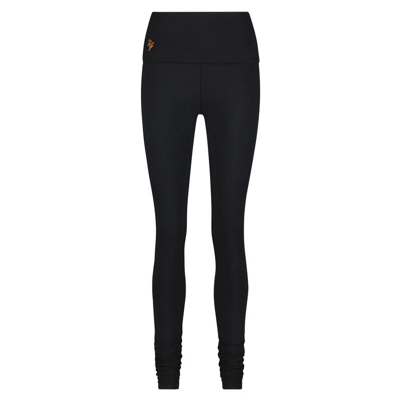 Shaktified - Legging de yoga confortable avec Bordure en revers - Noir