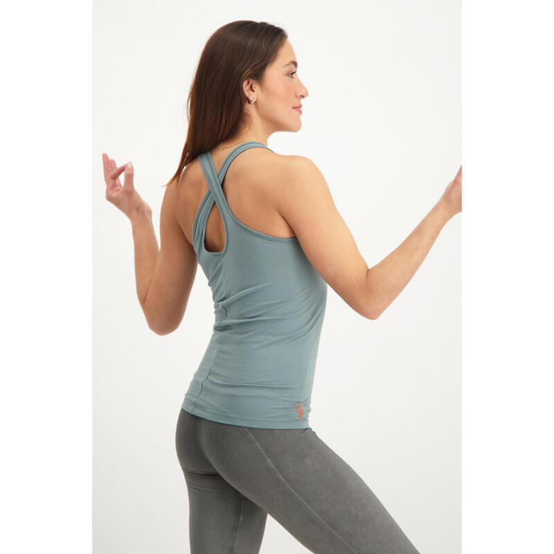 Top de yoga Prana - Haut de yoga extra long avec sangle d'entrejambe - Jade