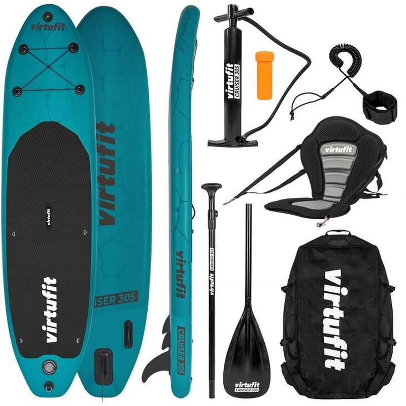 Supboard Cruiser 305 - Con sedile Kayak, accessori e borsa per il trasporto