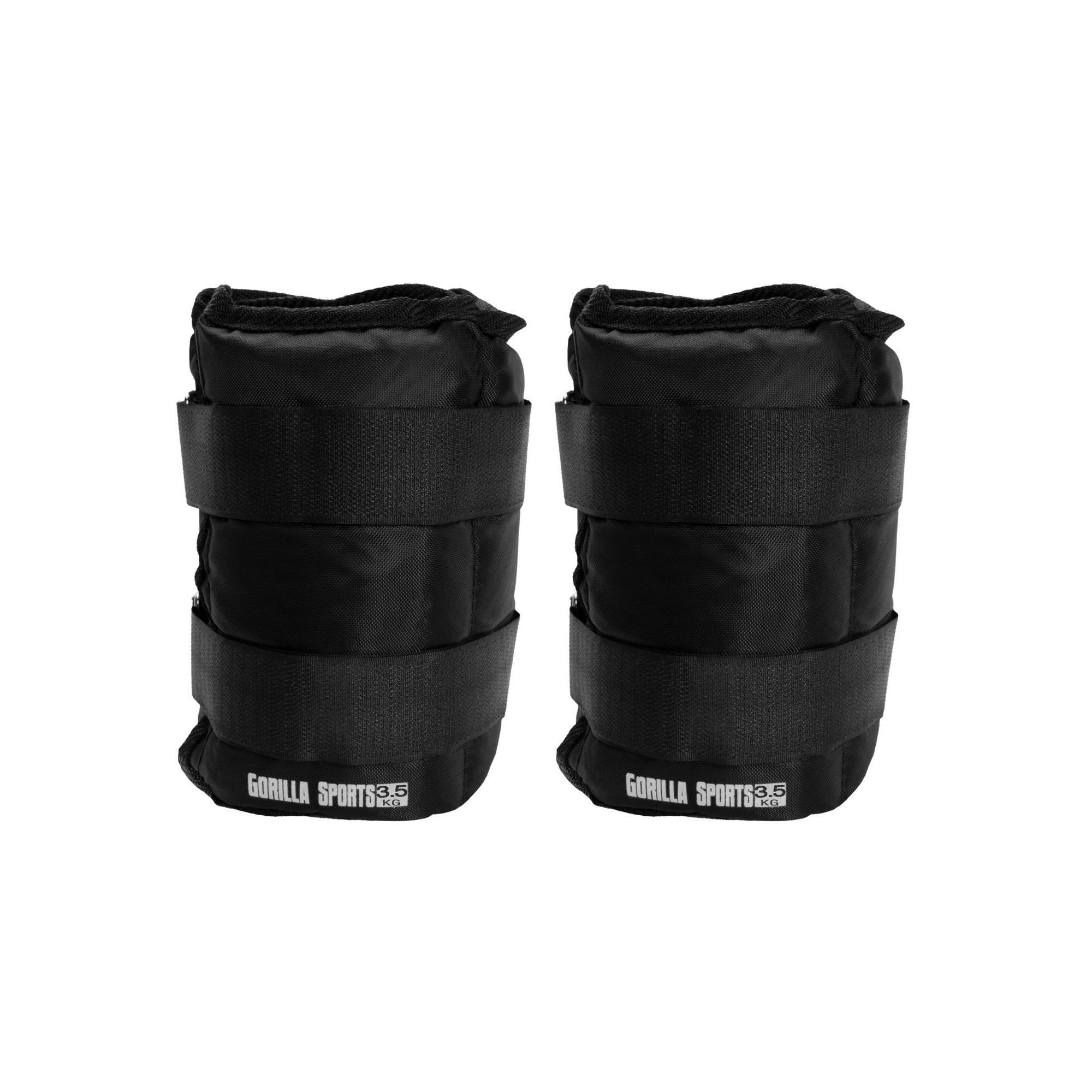 Gorilla Sports - Paire De Bandes Lestées | Fitness | Poids Au Choix De 1kg À 10kg - Haltères Reglable - Noir - Decathlon