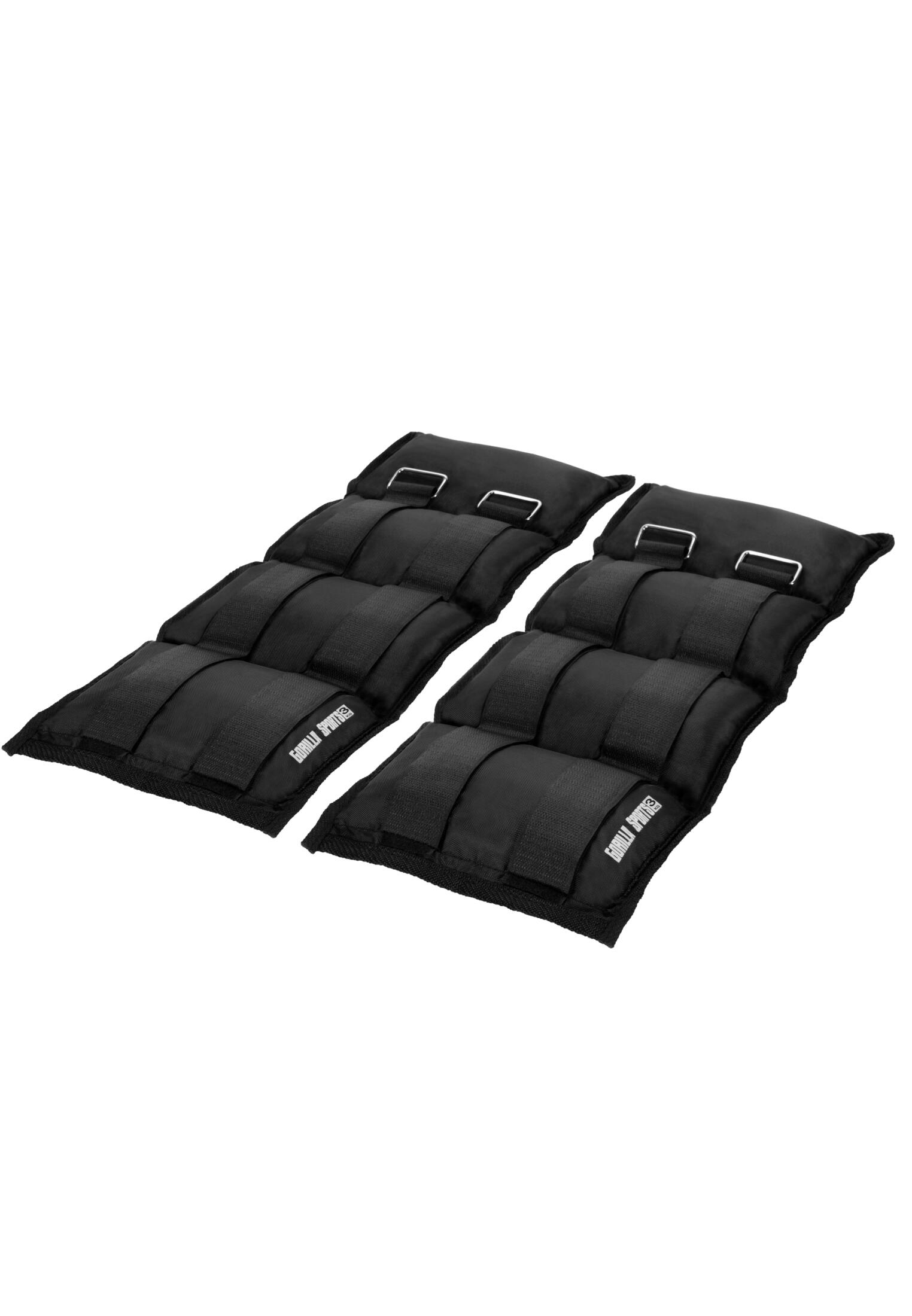 GORILLA SPORTS Enkelgewichten - 6 kg (2 x 3 kg) - Set van 2 - Polsgewichten -