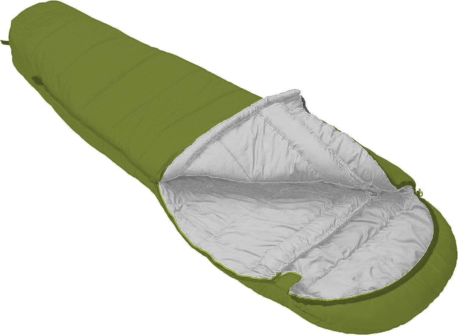 Mumienschlafsack L Green Schlafsack  Camping Zelt Trekking Explorer 1,5 kg 2/7