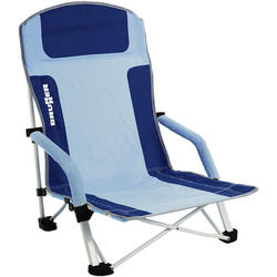 Chaise de plage pliable Brunner Bula bleu clair/bleu