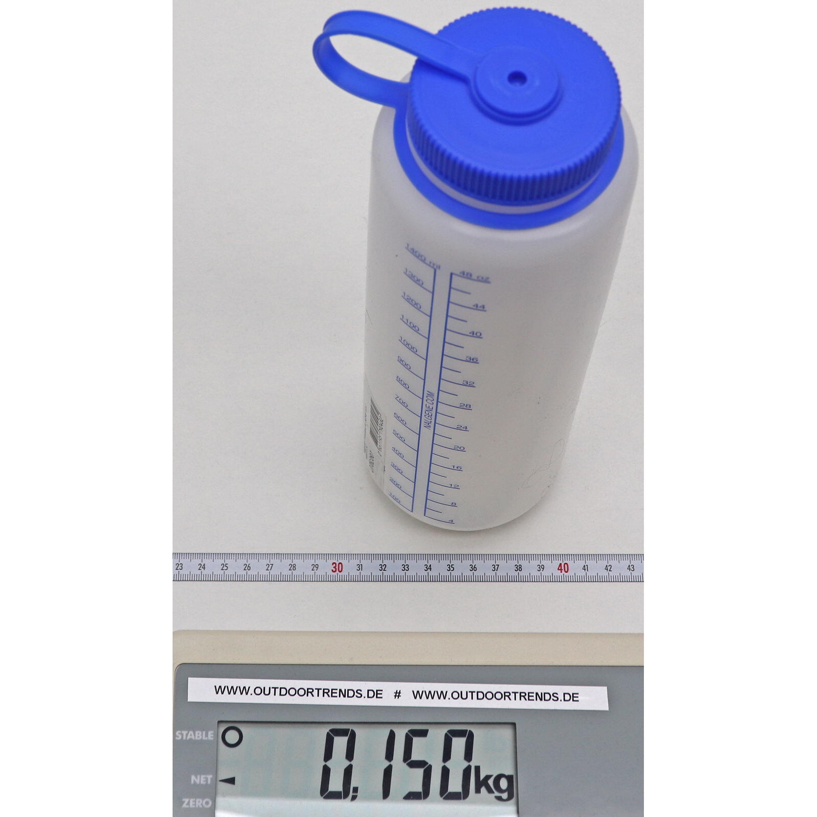 Weithals HDPE Trinkflasche 1,5 Liter weiß 2/2