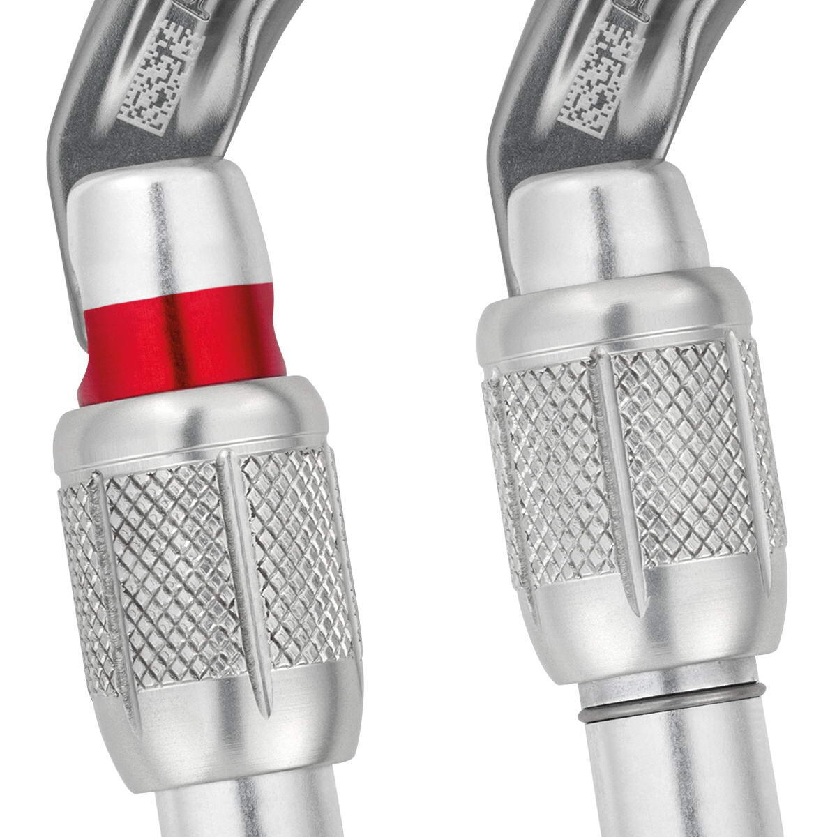 Mousqueton Petzl AmD Screw Lock alu 7000 with red witness 4/4