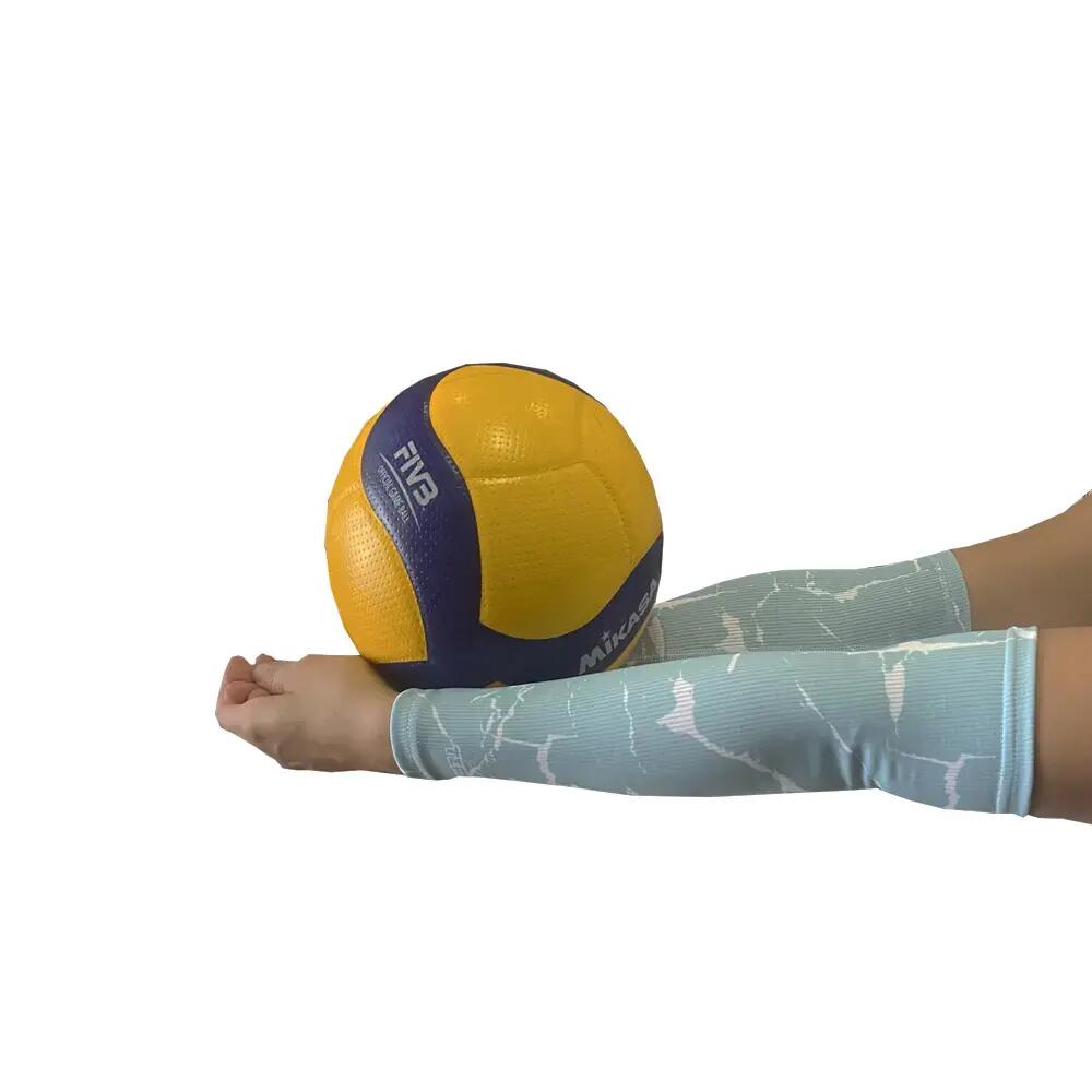Rękawki siatkarskie unisex JG TEAM prążkowane midi 2/3