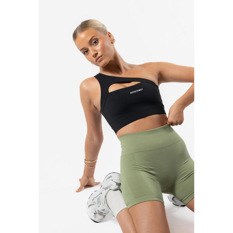 Reform Seamless - Naadloze Scrunch Shorts - Fitness - Dames - Pistache