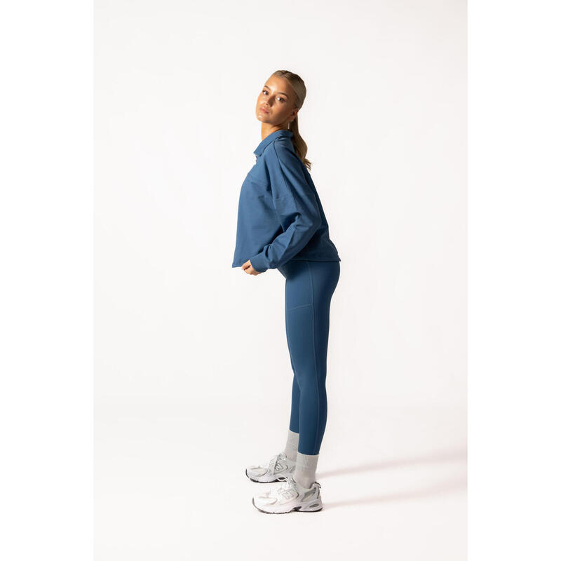 Sweatshirt Luxe Series - Fitness - Mulher - Azul