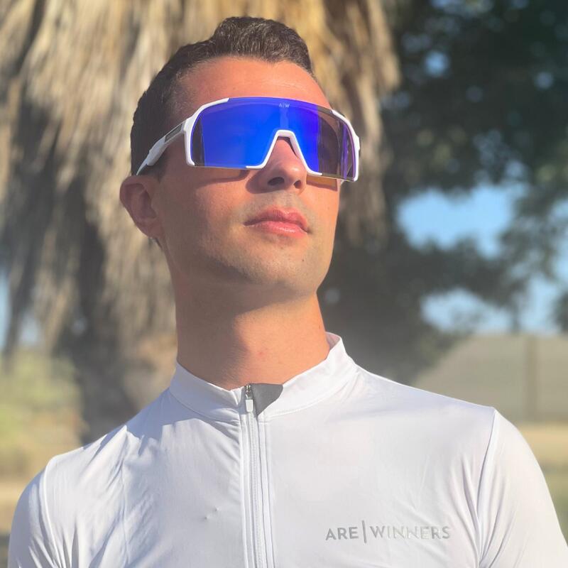 Lunettes vélo adulte Are Winners MEGA White