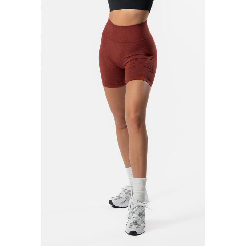 Reform Seamless - Naadloze Scrunch Shorts - Fitness - Dames - Kaneel Rood