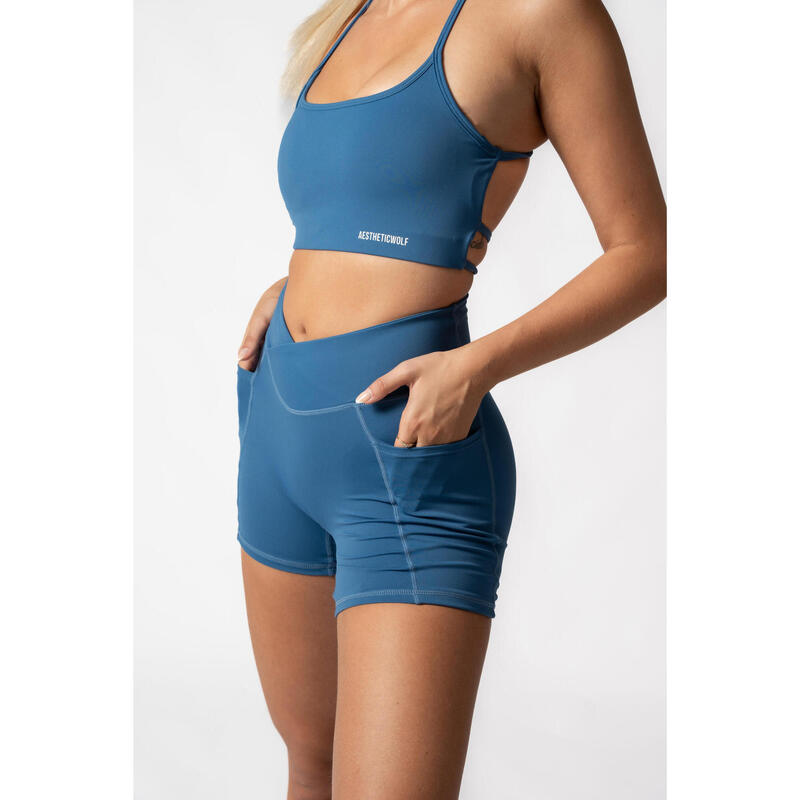 Pantaloncini della Serie Luxe - Fitness - Donna - Blu EN7863