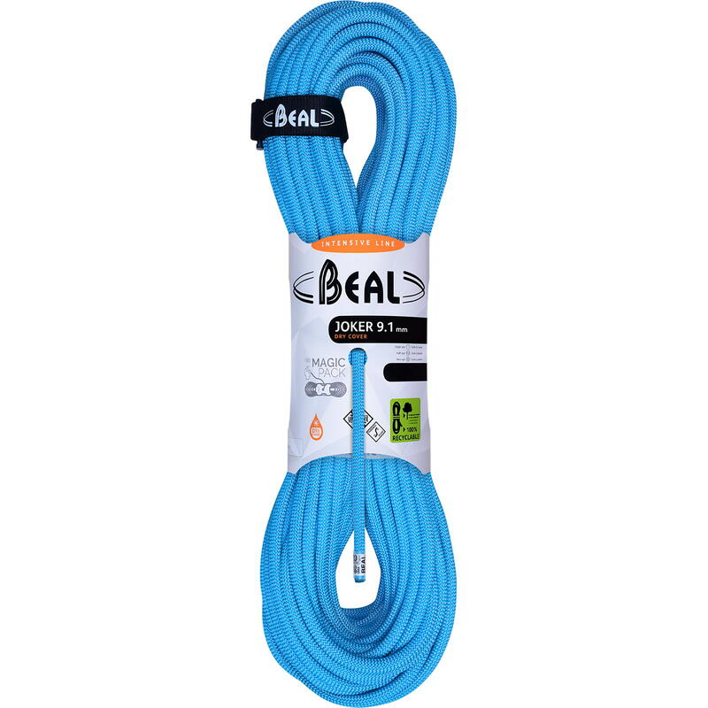 Lina wspinaczkowa dynamiczna Beal Joker Unicore 9,1 mm 50 m Dry Cover Blue