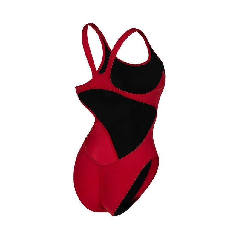 Arena W Maillot de bain Équipe Technologie de natation Solide Rouge-Blanc