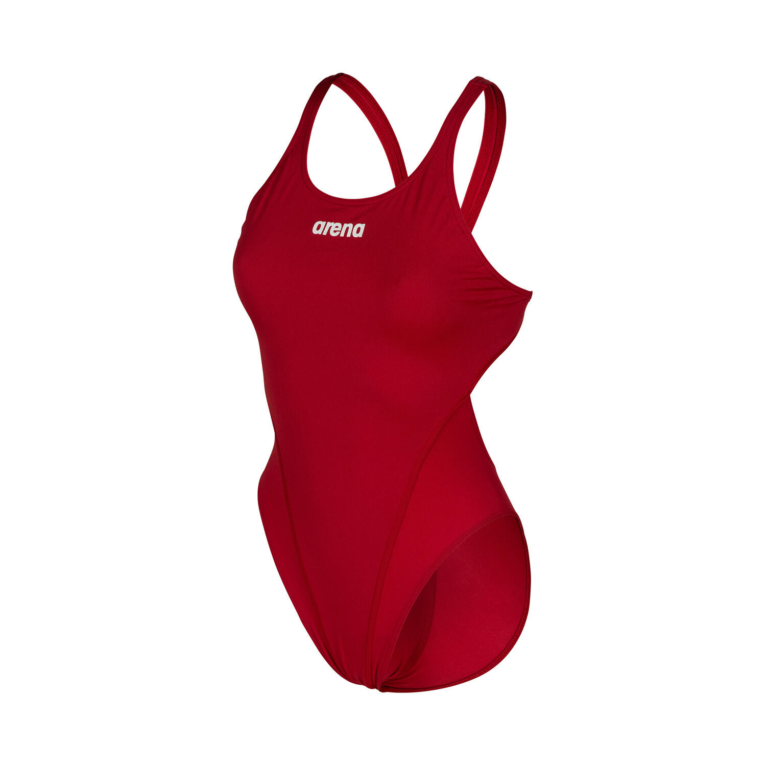 Arena - Maillot De Bain Une-pièce Femme - Team Swim Tech Solid - Maillot De Bain 1 Pièce - Blanc|rouge - 34 - Decathlon
