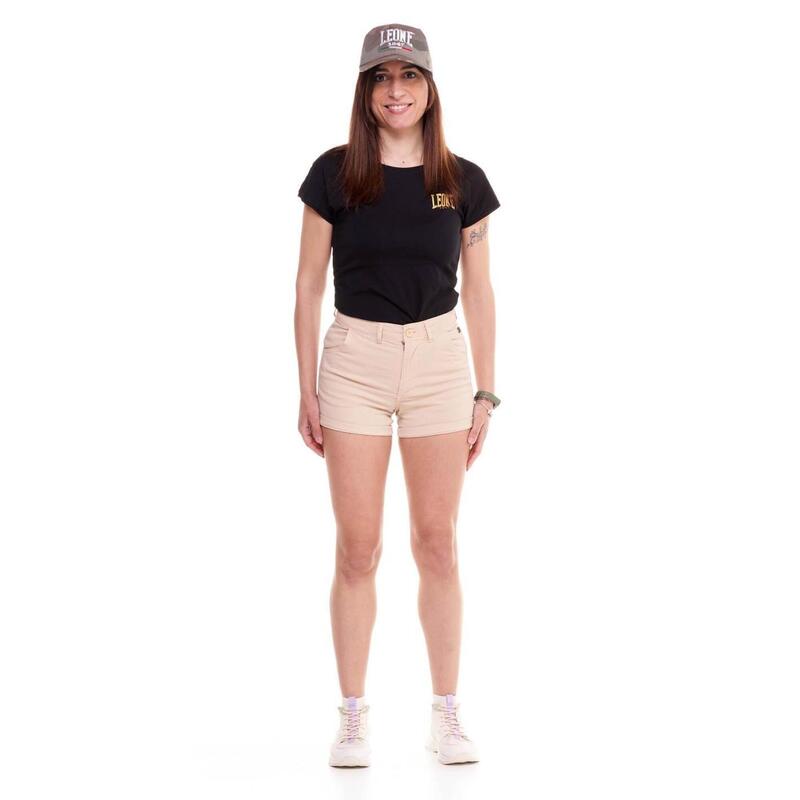 Short en gabardine femme Chic Boxing