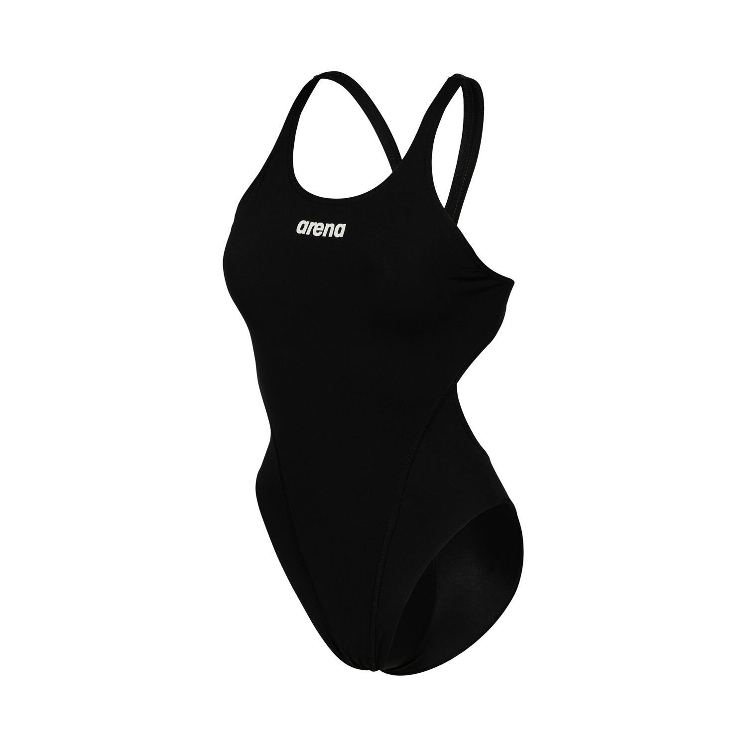 Arena - Maillot De Bain Une-pièce Femme - Team Swim Tech Solid - Maillot De Bain 1 Pièce - Blanc|noir - 42 M/l - Decathlon