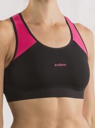 Top de gymnastique Dvillena Dos Nageur Noir/Fuchsia