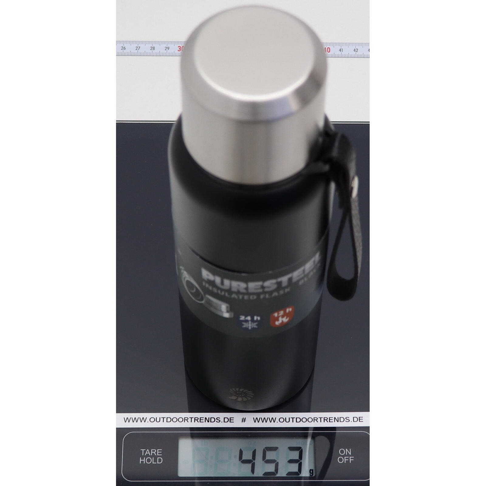 Isolierflasche PureSteel 0,75 L black 6/6