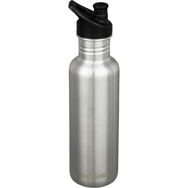 Trinkflasche Classic 800 ml Sport Cap brushed stainless
