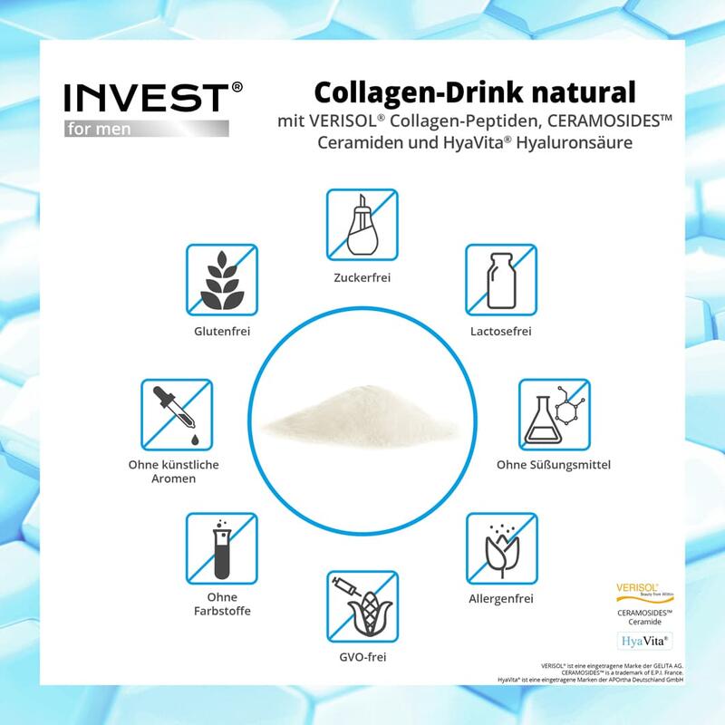 VERISOL® B (Rind) Collagen-Drink natural für Männer - 180 g