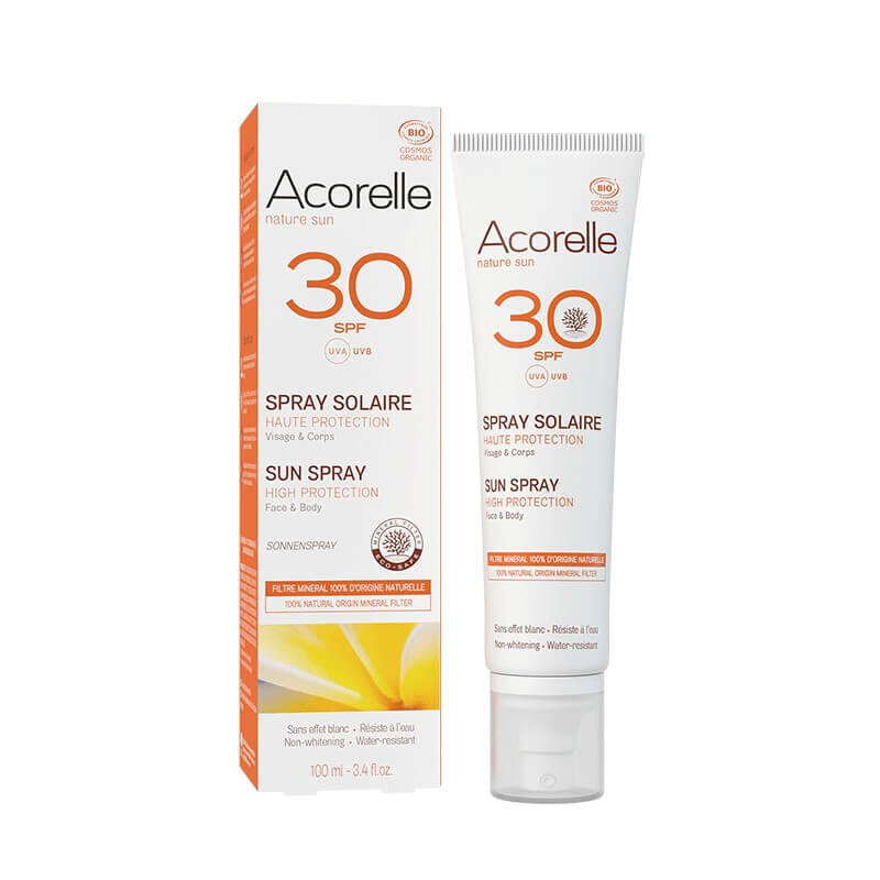 ACORELLE - SPRAY SOLAR ROSTO/CORPO BIOLÓGICO SPF30