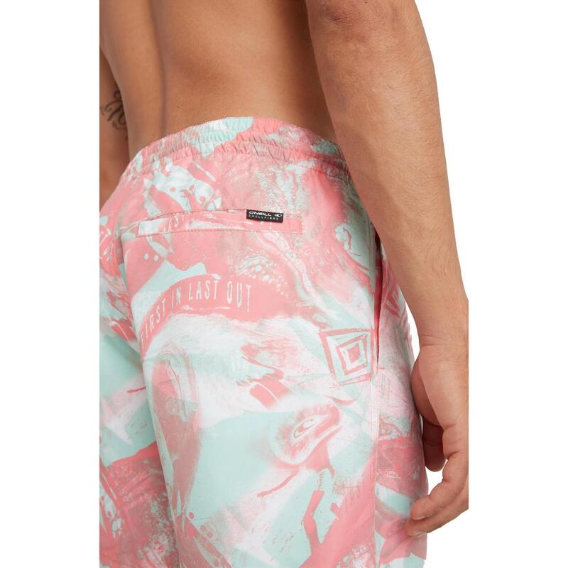 Sorturi de baie pentru barbati Cali Crazy 16'' Swim Shorts - roz barbati
