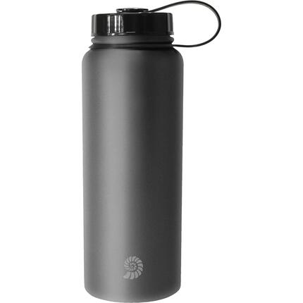 Trinkflasche WH-Edelstahl grey