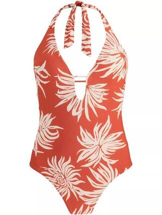 Badeanzug Deltia Halter One Piece Damen - rot