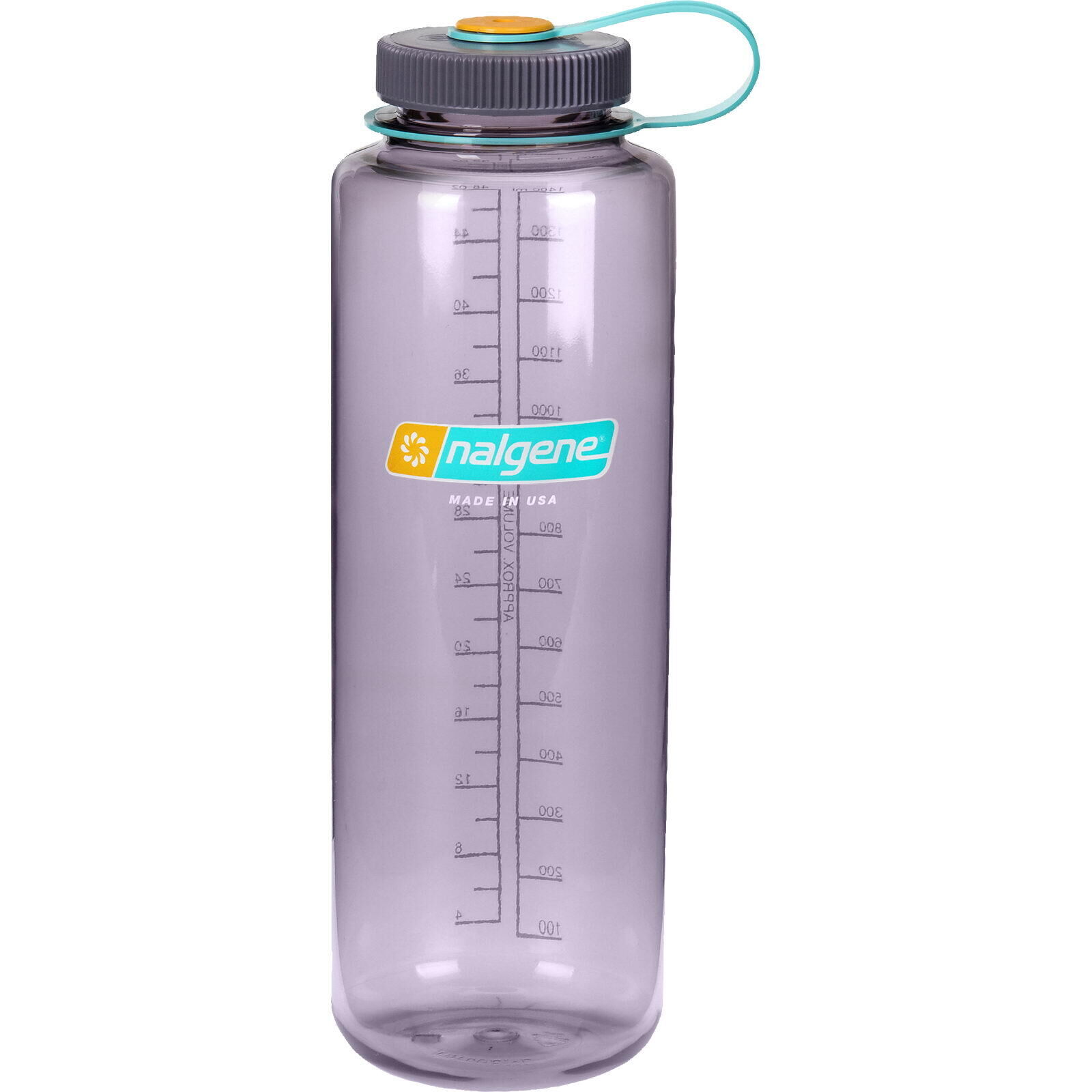 NALGENE 1.5L Wide Mouth Sustain Water Bottle - Made From 50% Plastic Waste - Aubergine