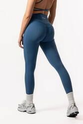 Legging femme avec taille croisée et poches pour le fitness noir
