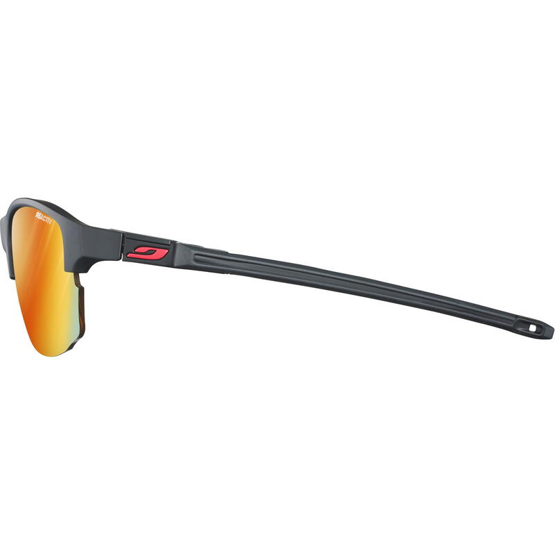 Sonnenbrille Split Reactiv Light Amplifier 1-3 matt schwarz-schwarz-rot