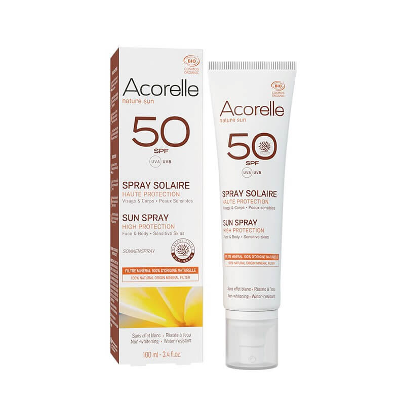 ACORELLE - SPRAY SOLAR ROSTO/CORPO BIOLÓGICO SPF50