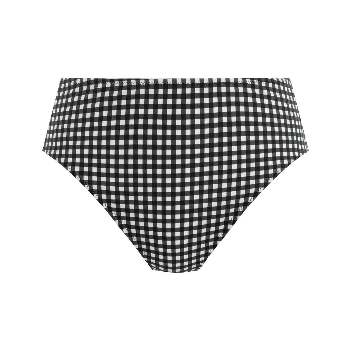 Bas de maillot de bain vichy taille haute Check in 6/7