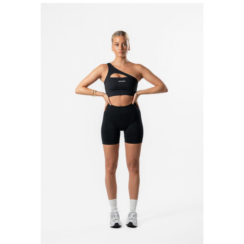 Reform Seamless - Naadloze Scrunch Shorts - Fitness - Dames - Zwart