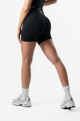 Reform seamless - naadloze scrunch shorts - fitness - dames - zwart