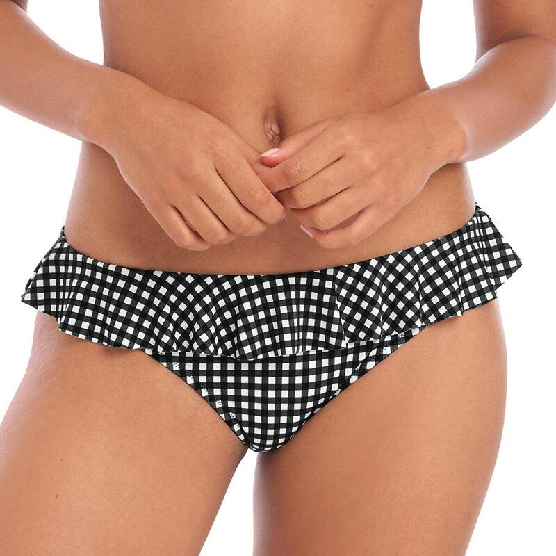 Bikinibroek vichy met ruches Check in