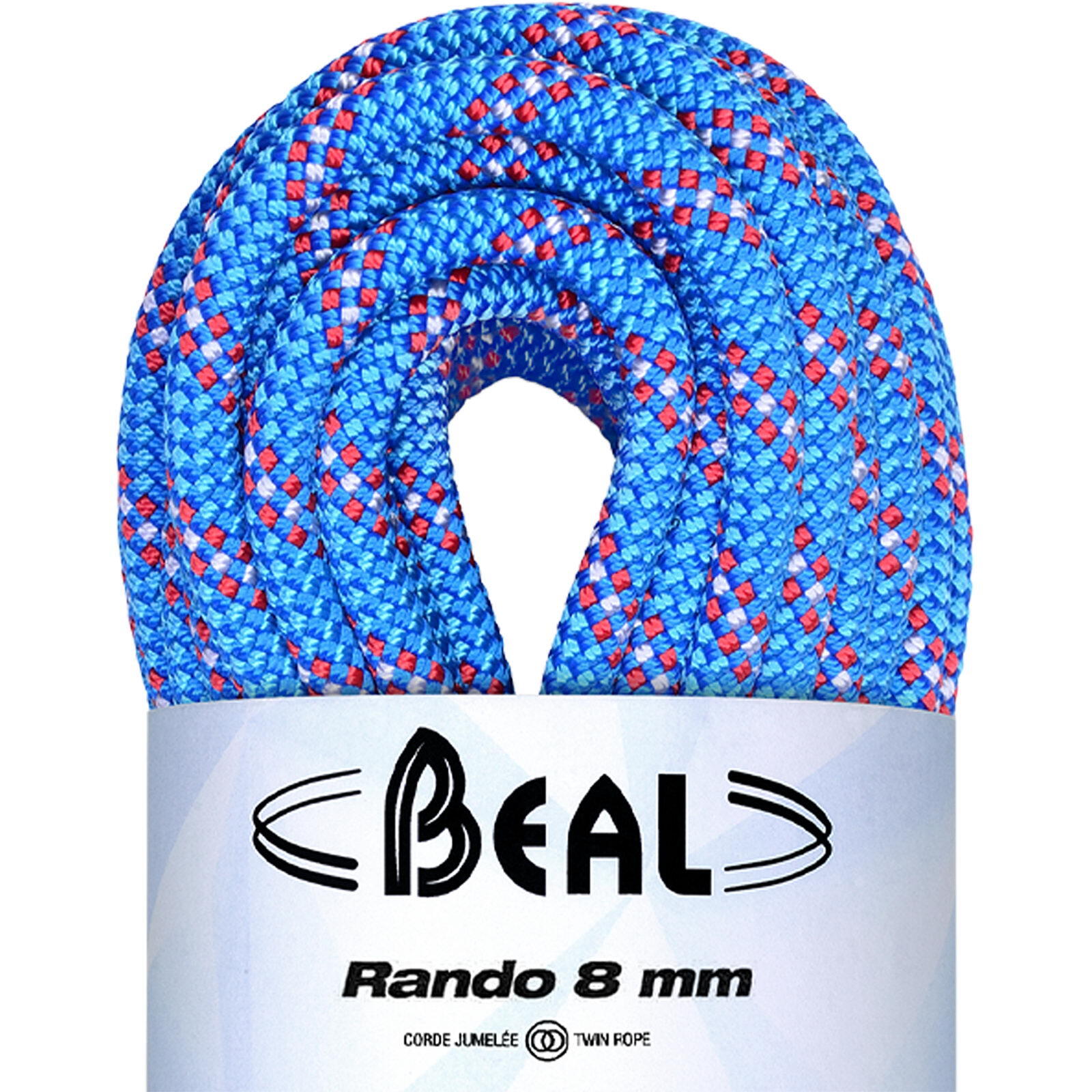 Cuerda Beal Rando 8 mm azul ligera 38 g/m para senderismo en glaciar 20 30 48 m 2/7