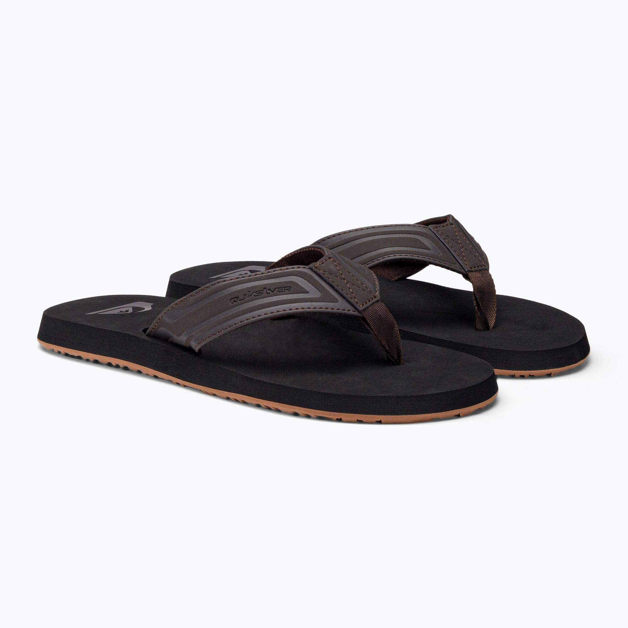 Quiksilver Monkey Wrench Core Beach Flip -Flops 4/5