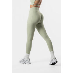 Legging femme avec taille croisée et poches pour le fitness noir