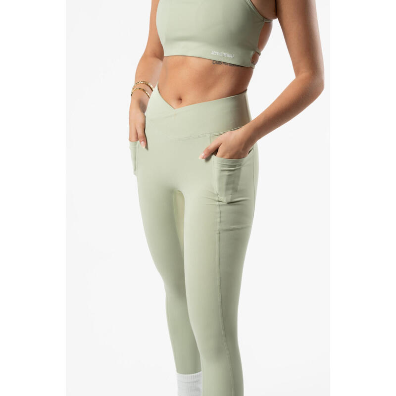 Luxe Series Legging - Fitness - Dames - Groen