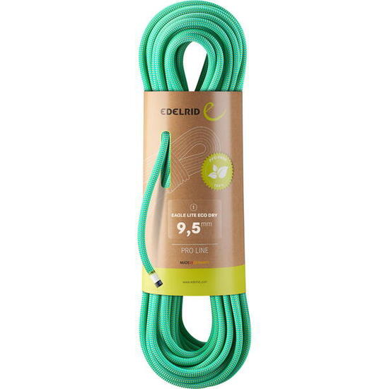 Cordes à grimper EDELRID Eagle Lite Eco Dry 9,5 mm vert vif