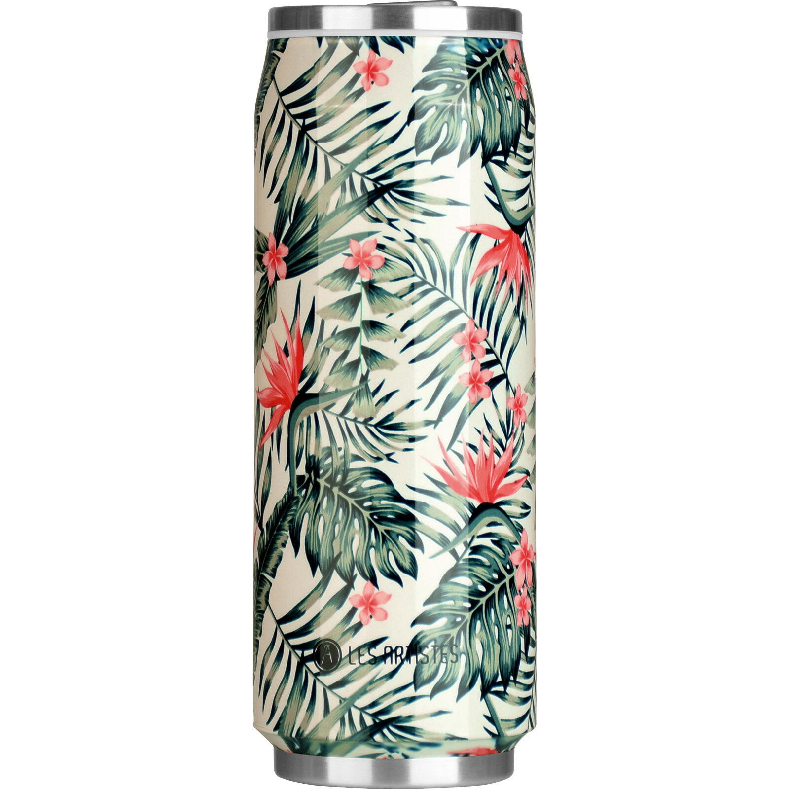 Thermo-Trinkdose Pull Can'It 500 ml orange flower 5/7