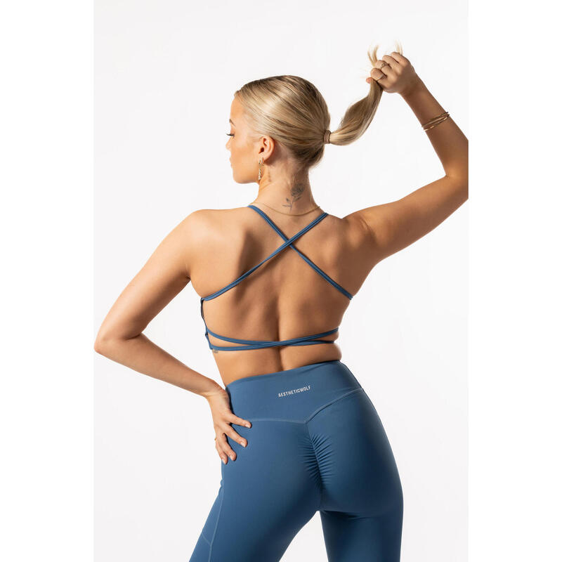 Luxe Series Soutien-gorge de sport - Fitness - Femmes - Bleu