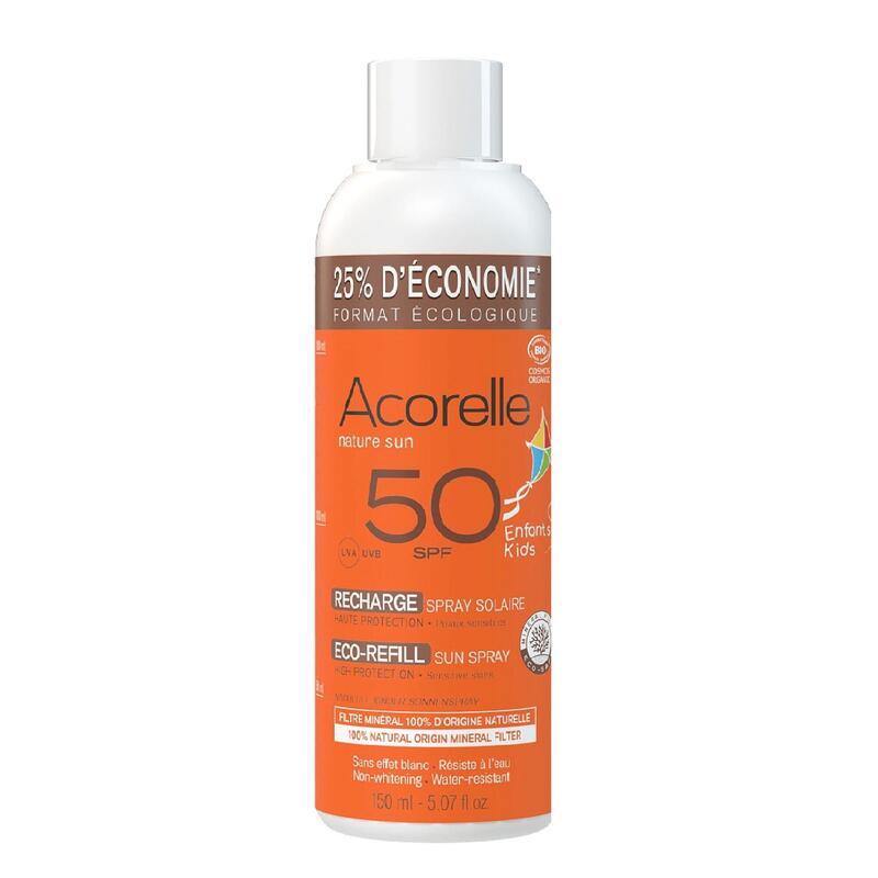 ACORELLE - RECARGA ECO PROTETOR SOLAR EM SPRAY PARA CRIANÇAS SPF50 150ML