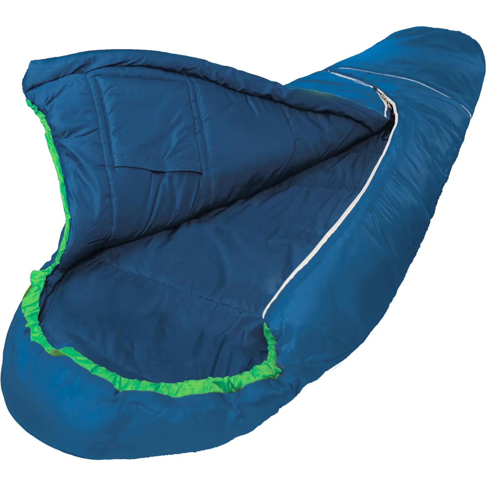 Wollschlafsack Wolle Kids World Traveller true blue 3/7