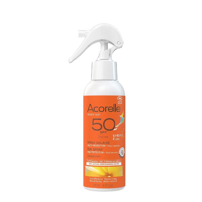 ACORELLE - PROTETOR SOLAR BIOLÓGICO SPF50 PARA CRIANÇAS EM SPRAY