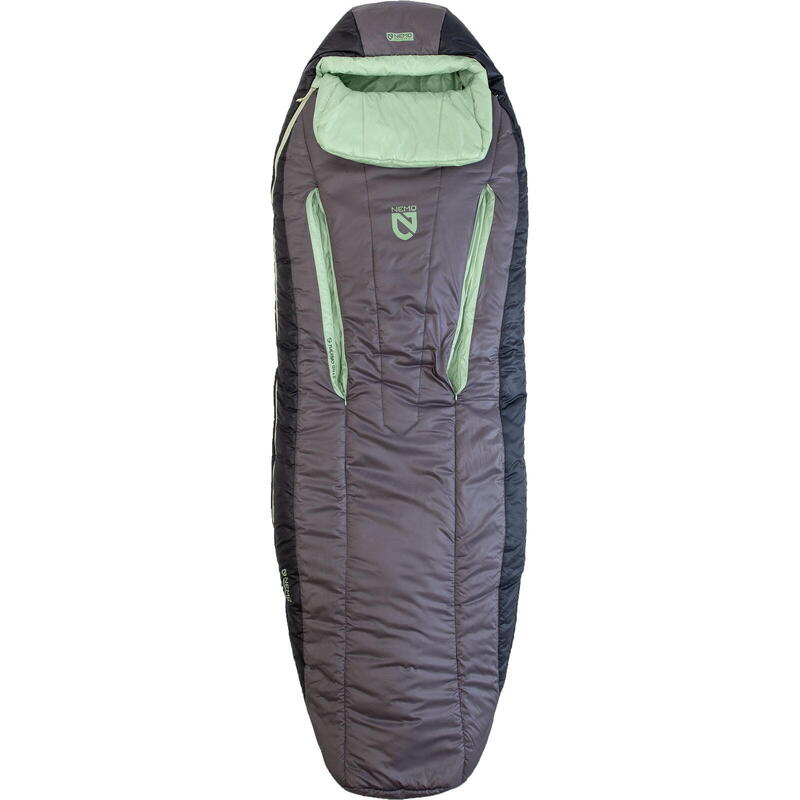 Kunstfaser-Schlafsack Forte Endless Promise Damen 35 plum gray-celadon green