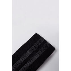 Premium Weerstandsband - Zwart/Zwart - Textiel - Medium resistentie